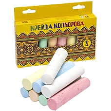 Набір кольорової крейди 8 кольорів "JAMBO-C"