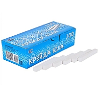 Набор белого мела "С" 100 штук, квадратный