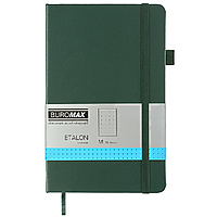 Записная книжка Buromax Etalon ВМ.291360-04 в точку 96 листов, А5 зеленая