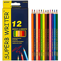 Кольорові олівці 12 кольорів Marco Superb Writer 4100-12CB