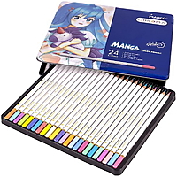 Цветные карандаши 24 цвета Marco Chroma (Manga, Манга) 8550-24TN