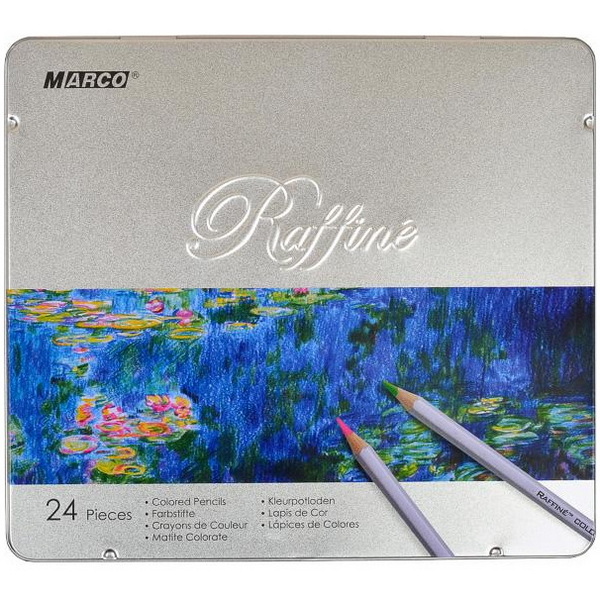 Кольорові олівці 24 кольори Marco Raffine 7100-24TN