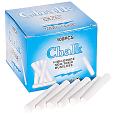 Набір білої крейди "Chalk" 100 штук, круглий