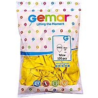 Повітряні кульки жовті 10 дюймів 100шт Gemar G90/02 (26 см)