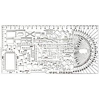 Линейка военная НАТО (тактическая) 22см