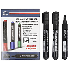 Маркер перманентний чорний C-8004