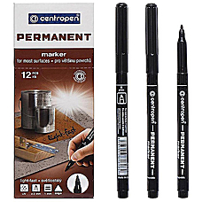 Маркер перманентний чорний Centropen 2536