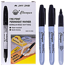 Маркер перманентний чорний Staunion 95000 "Sharpie", тонкий