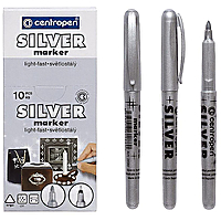 Маркер перманентный серебряный Centropen 2690- 0194