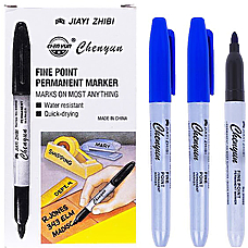 Маркер перманентний синій Staunion 95000 "Sharpie", тонкий