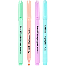 Набір текстових маркерів 4 кольори Axent Highlighter Pastel 2533-40-А