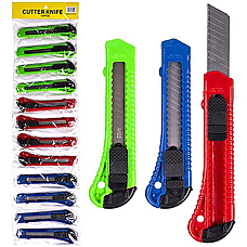 Нож канцелярский (трафаретный) Knife Cutter D801 18мм