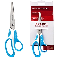 Ножиці канцелярські Axent Shell 6304-02 18см, біло-блакитні