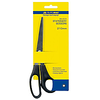 Ножиці канцелярські Buromax BM.4506 21см, чорні