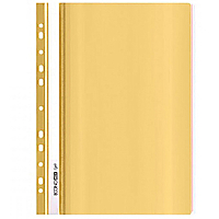 Скоросшиватель пластиковый А4 Economix Light F38504-05 с перфорацией, желтый