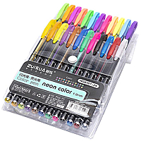Набор гелевых ручек 24 цвета Neon color HG6107-24