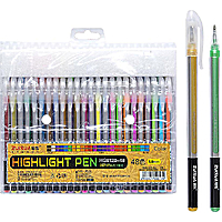 Набір гелевих ручок 48 кольорів Highlight Pen HG6120-48