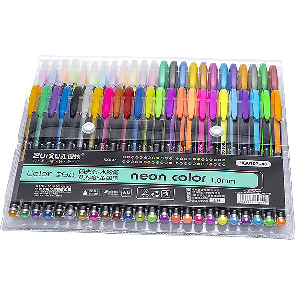 Набір гелевих ручок 48 кольорів Neon color HG6107-48