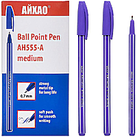 Ручка шариковая Айхао Original AH555-А, фиолетовая