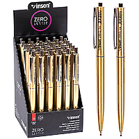 Ручка шариковая VINSON Zero Z4-1 "Золото"  синяя автоматическая 0,7 мм