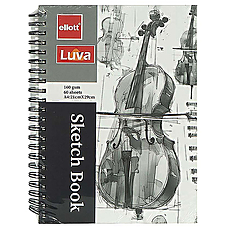 Скетчбук 60 аркушів А4 Ellott Luva Sketch Book (бічна спіраль)
