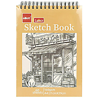 Скетчбук 60 листов А4 Ellott Luva Sketch Book (верхняя спираль)