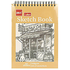 Скетчбук 60 аркушів А4 Ellott Luva Sketch Book (верхня спіраль)