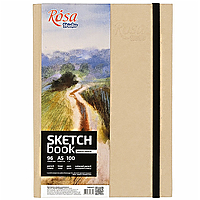 Скетчбук А5 ROSA Studio 96 листів, кремовий 14,8 х21см