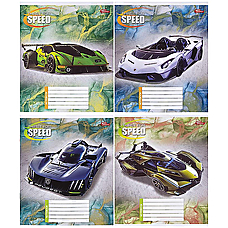 Зошит шкільний 18 аркушів лінія серія "Жага швидкості"