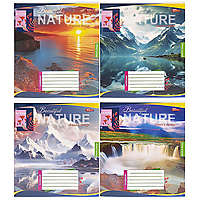 Тетрадь школьная 24 листа клетка серия "Красивая природа"