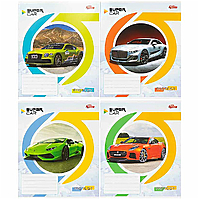 Зошит шкільний 36 аркушів лінія серія "Супер автомобілі"