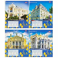 Зошит шкільний 48 аркушів клітинка серія "Історичні будинки України"